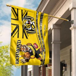 Alternative view of AFL Richmond Tigers Custom Name Mascot House Flag
