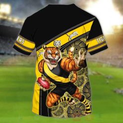 Alternative view of AFL Richmond Tigers Custom Name Mascot T-Shirt