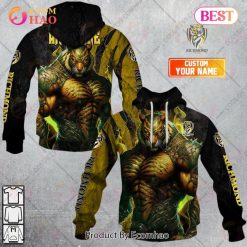 AFL Richmond Tigers Custom Name Mascot Warrior Pullover Hoodie