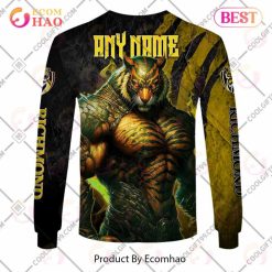 Alternative view of AFL Richmond Tigers Custom Name Mascot Warrior Sweatshirt