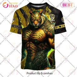 AFL Richmond Tigers Custom Name Mascot Warrior T-Shirt