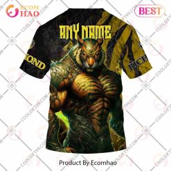 AFL Richmond Tigers Custom Name Mascot Warrior T-Shirt - Image 2