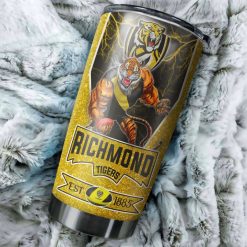 Alternative view of AFL Richmond Tigers Custom Name Mascot Yellow Tumbler