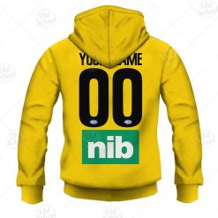 Alternative view of AFL Richmond Tigers Custom Name Number 2021 Clash Guernsey Zip Up Hoodie
