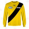 AFL Richmond Tigers Custom Name Number 2021 Clash Guernsey Sweatshirt