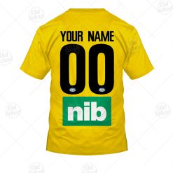 Alternative view of AFL Richmond Tigers Custom Name Number 2021 Clash Guernsey T-Shirt