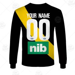 Alternative view of AFL Richmond Tigers Custom Name Number 2021 Home Guernsey Sweatshirt