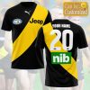 AFL Richmond Tigers Custom Name Number 2021 Home Guernsey T-Shirt