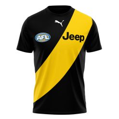Alternative view of AFL Richmond Tigers Custom Name Number 2021 Home Guernsey T-Shirt