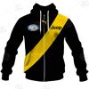 AFL Richmond Tigers Custom Name Number 2021 Home Guernsey Zip Up Hoodie