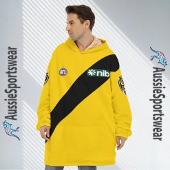 AFL Richmond Tigers Custom Name Number 2023 Clash Guernsey Fleece Oodie