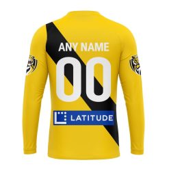 Alternative view of AFL Richmond Tigers Custom Name Number 2023 Clash Guernsey Sweatshirt