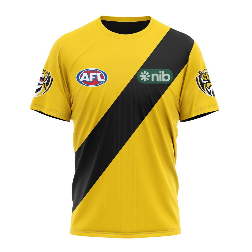 AFL Richmond Tigers Custom Name Number 2023 Clash Guernsey T-Shirt