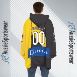 Alternative view of AFL Richmond Tigers Custom Name Number 2023 Mix Guernsey Fleece Oodie