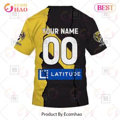 Alternative view of AFL Richmond Tigers Custom Name Number 2023 Mix Guernsey T-Shirt