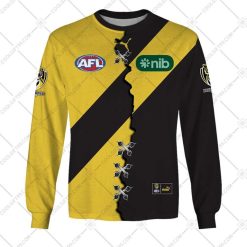 AFL Richmond Tigers Custom Name Number 2023 Mix Guernsey V2 Sweatshirt