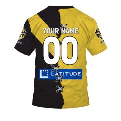 Alternative view of AFL Richmond Tigers Custom Name Number 2023 Mix Guernsey V2 T-Shirt