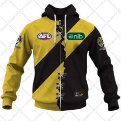 AFL Richmond Tigers Custom Name Number 2023 Mix Guernsey V2 Zip Up Hoodie