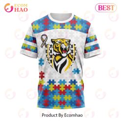 AFL Richmond Tigers Custom Name Number Autism Awareness T-Shirt