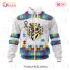 AFL Richmond Tigers Custom Name Number Autism Awareness Zip Up Hoodie