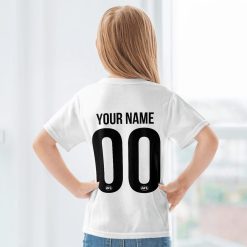 Alternative view of AFL Richmond Tigers Custom Name Number Diehard Fan Kids T-Shirt