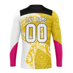 Alternative view of AFL Richmond Tigers Custom Name Number Fight Cancer Sweatshirt