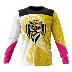 AFL Richmond Tigers Custom Name Number Fight Cancer Sweatshirt