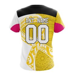 Alternative view of AFL Richmond Tigers Custom Name Number Fight Cancer T-Shirt