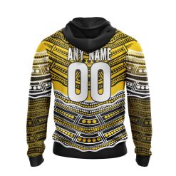 Alternative view of AFL Richmond Tigers Custom Name Number Indigenous Mascot Pullover Hoodie
