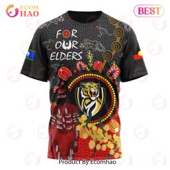 AFL Richmond Tigers Custom Name Number Special Edition NAIDOC T-Shirt