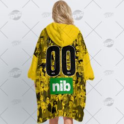 Alternative view of AFL Richmond Tigers Custom Name Number The Simpson Guernsey Fleece Oodie