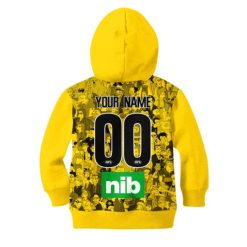 Alternative view of AFL Richmond Tigers Custom Name Number The Simpsons Guernsey Kids Pullover Hoodie
