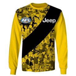 AFL Richmond Tigers Custom Name Number The Simpsons Sweatshirt