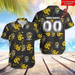 AFL Richmond Tigers Custom Name Number Tribal Hawaiian Shirt