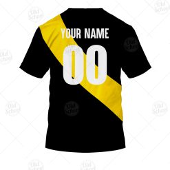 Alternative view of AFL Richmond Tigers Custom Name Number Vintage 1980 Guernsey T-Shirt