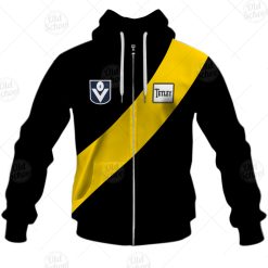 AFL Richmond Tigers Custom Name Number Vintage 1980 Guernsey Zip Up Hoodie