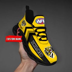 AFL Richmond Tigers Custom Name Yellow Max Soul Shoes