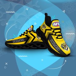 Alternative view of AFL Richmond Tigers Custom Name Yellow Max Soul Shoes