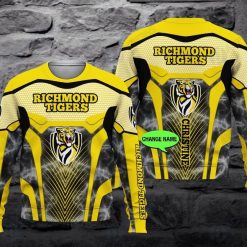AFL Richmond Tigers Custom Name Yellow Sweatshirt