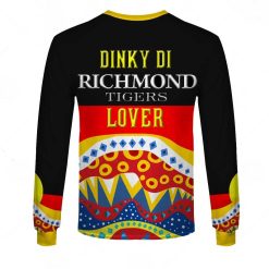 Alternative view of AFL Richmond Tigers Dinky Di Lover Aboriginal Flag x Indigenous Sweatshirt