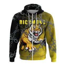 AFL Richmond Tigers Don't Chain Me Zip Up Hoodie