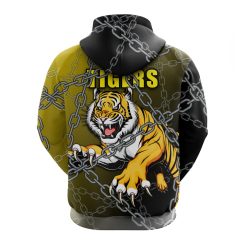 Alternative view of AFL Richmond Tigers Don't Chain Me Zip Up Hoodie
