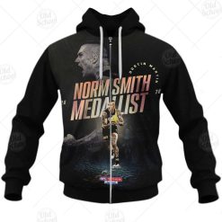 AFL Richmond Tigers Dustin Martin No 4 Norm Smith Medal Zip Up Hoodie