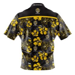 Alternative view of AFL Richmond Tigers Floral Hawaiian Shirt V1