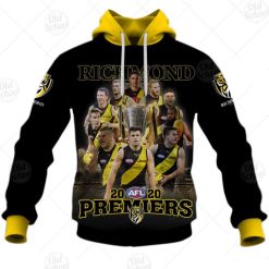 Alternative view of AFL Richmond Tigers Grand Final 2020 Premiers Pullover Hoodie
