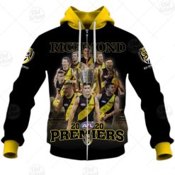 AFL Richmond Tigers Grand Final 2020 Premiers Zip Up Hoodie