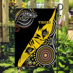 Alternative view of AFL Richmond Tigers Indigenous Black House Flag