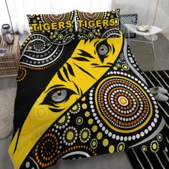 Alternative view of AFL Richmond Tigers Indigenous Doona Cover