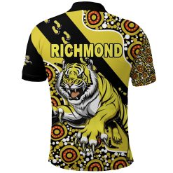 Alternative view of AFL Richmond Tigers Indigenous Polo Shirt