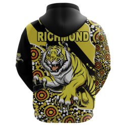 Alternative view of AFL Richmond Tigers Indigenous Pullover Hoodie V1